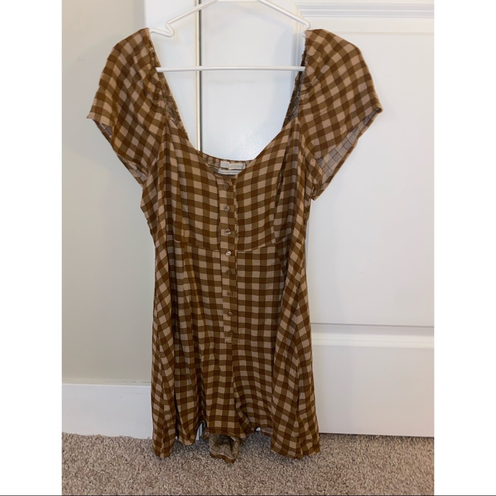 Urban Outfitters Plaid Romper
